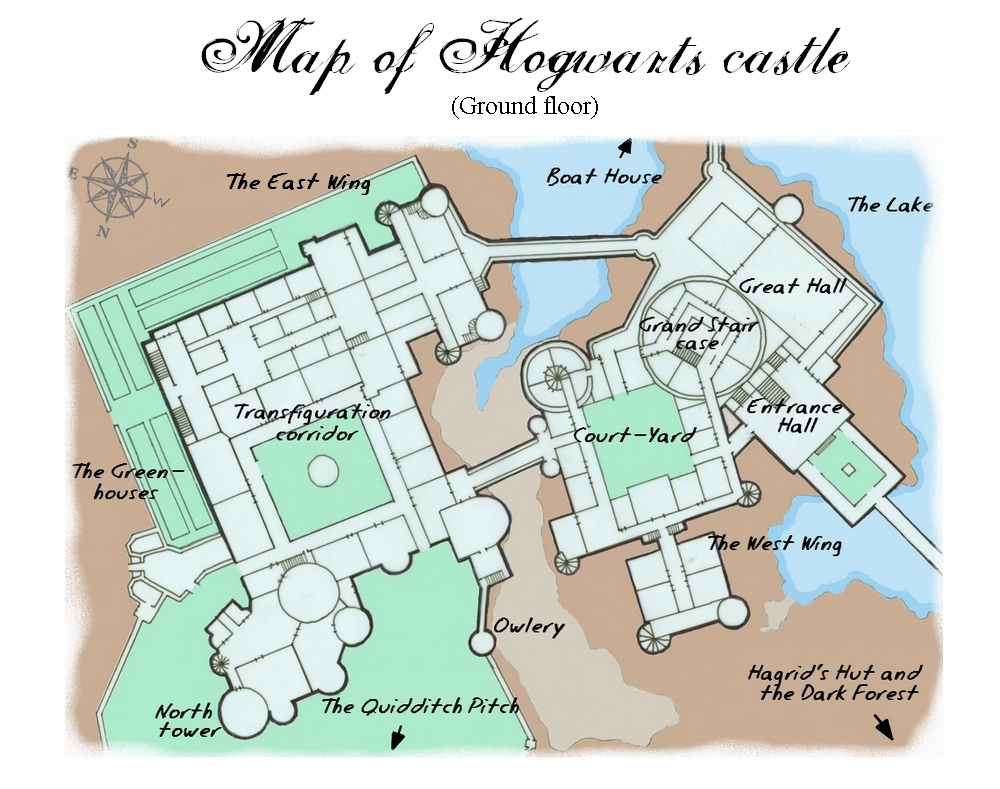 Danielle 39 s Blog Hogwarts Map