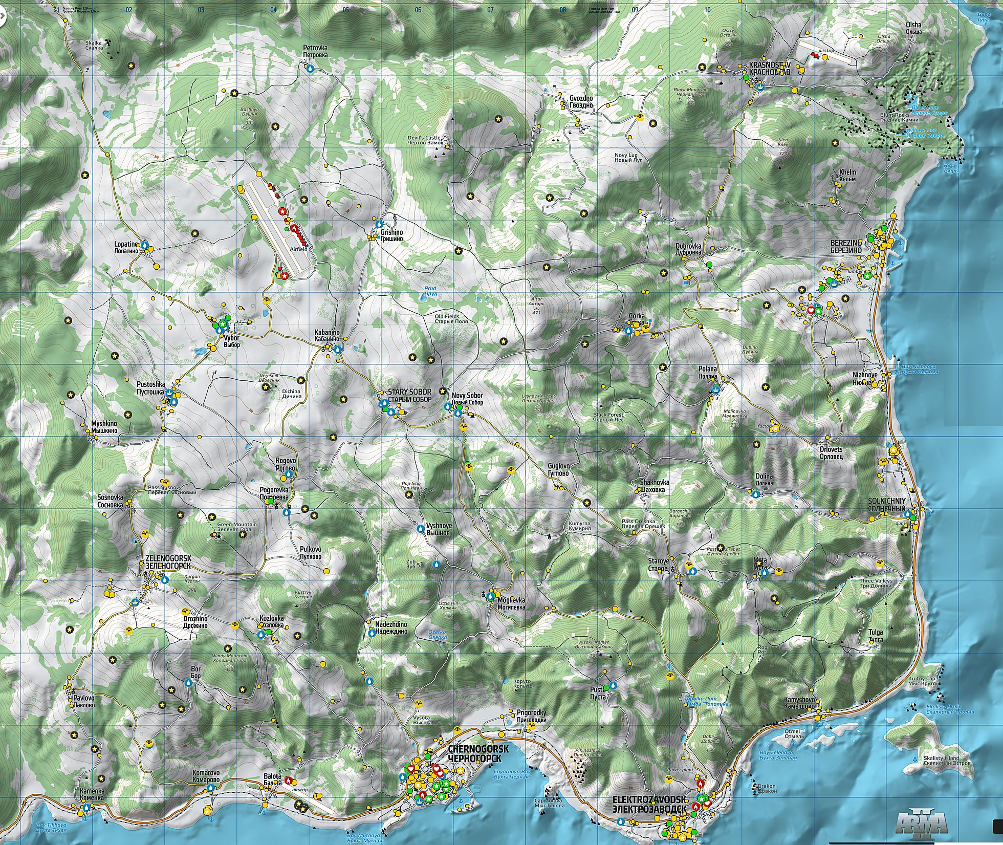 DayZ Map 247 Gaming