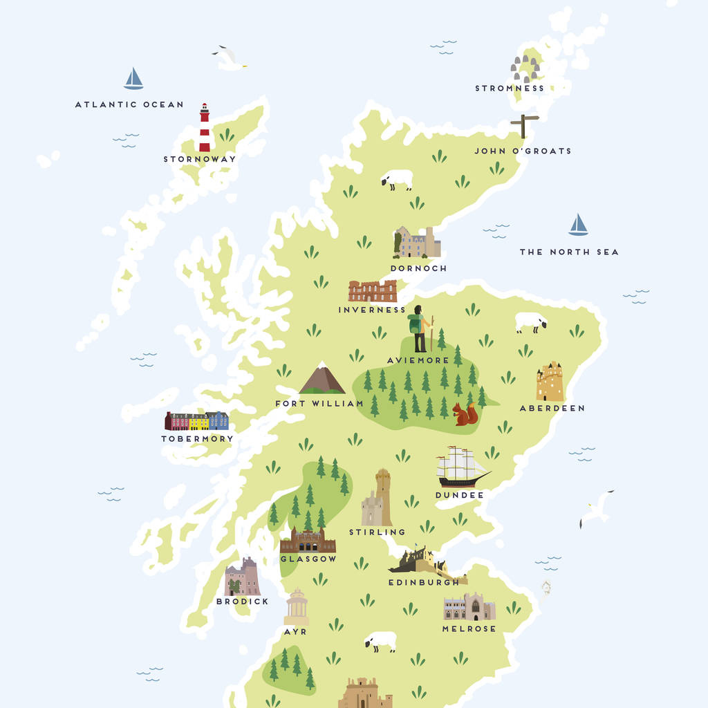 Decisive Printable Map Of Scotland Roy Blog