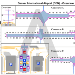 Denver Denver International DEN Airport Terminal Maps