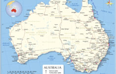 Detailed Map Of Australia With Towns And Cities Maps Of The World