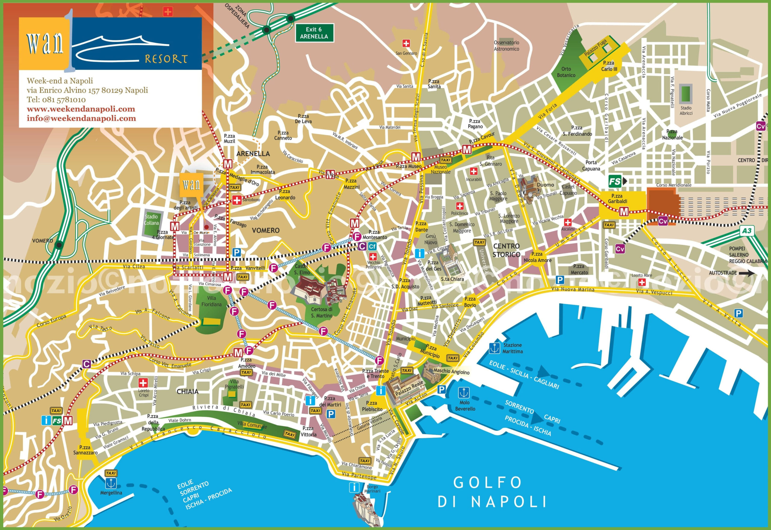 Detailed Maps Of Naples