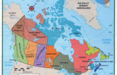 detailed political and administrative map of canada with major cities Detailed Political And Administrative Map Of Canada With Major Cities
