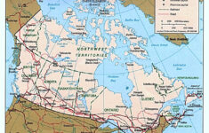 Detailed Political Map Of Canada With Administrative Divisions Roads