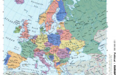Detailed Political Map Of Europe With Capitals And Major Cities