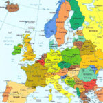 Detailed Political Map Of Europe With Capitals Europe Detailed