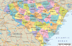 Detailed Political Map Of South Carolina Ezilon Maps