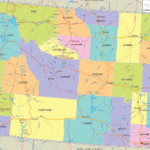 Detailed Political Map Of Wyoming Ezilon Maps