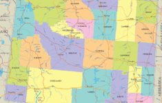 Detailed Political Map Of Wyoming Ezilon Maps