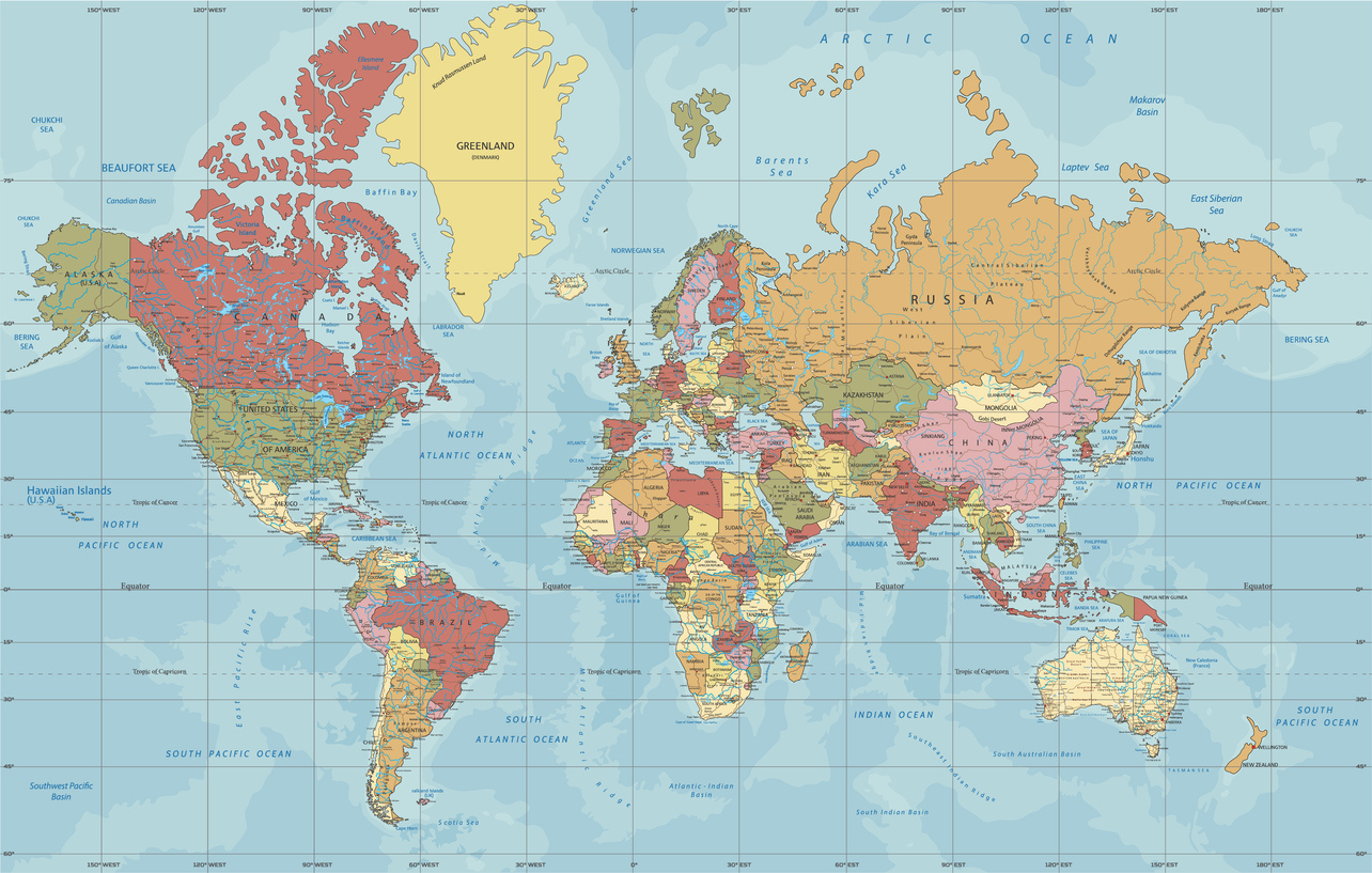 Detailed Political World Map In Mercator Projection The Scholarly Kitchen