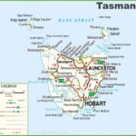 Detailed Tasmania Road Map With Cities And Towns Printable Map Of