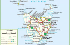 detailed tasmania road map with cities and towns printable map of Detailed Tasmania Road Map With Cities And Towns Printable Map Of