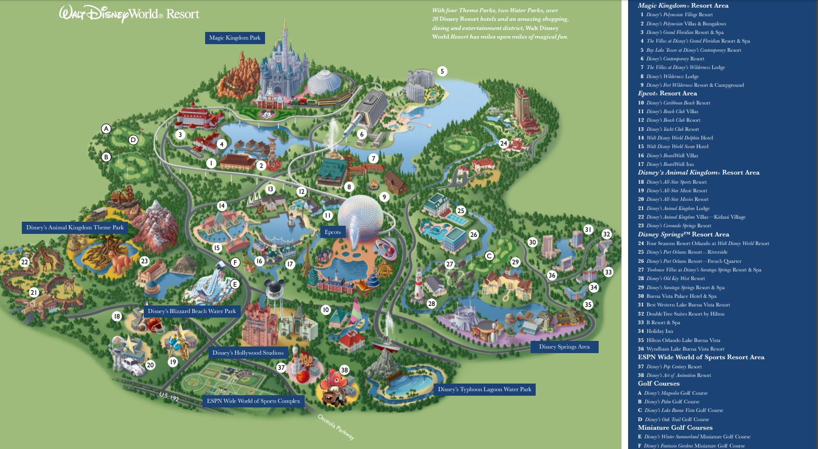 Disney World Maps WDW Travels