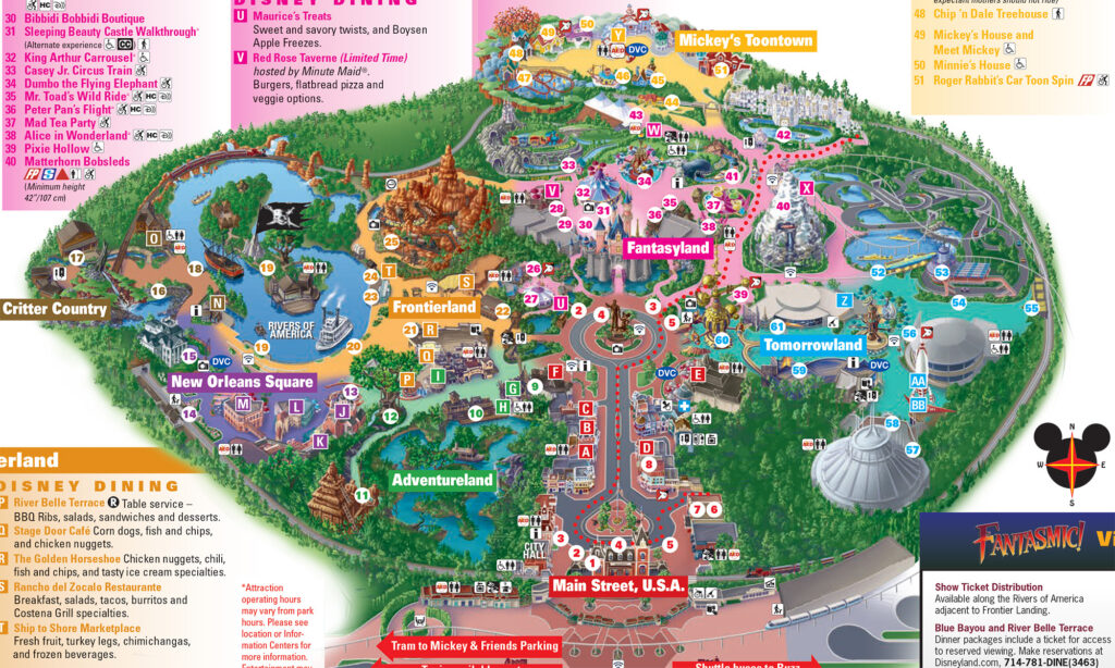 Disneyland California Map PDF Bing | Adams Printable Map