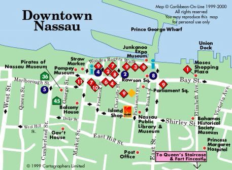 Downtown Nassau Map Bahamas Travel Bahamas Vacation Caribbean Cruise