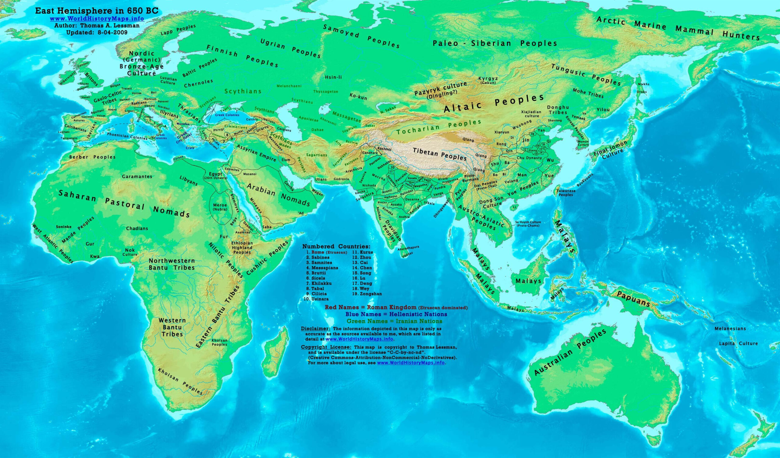 Eastern Hemisphere 650 BC 3240 X 1903 MapPorn