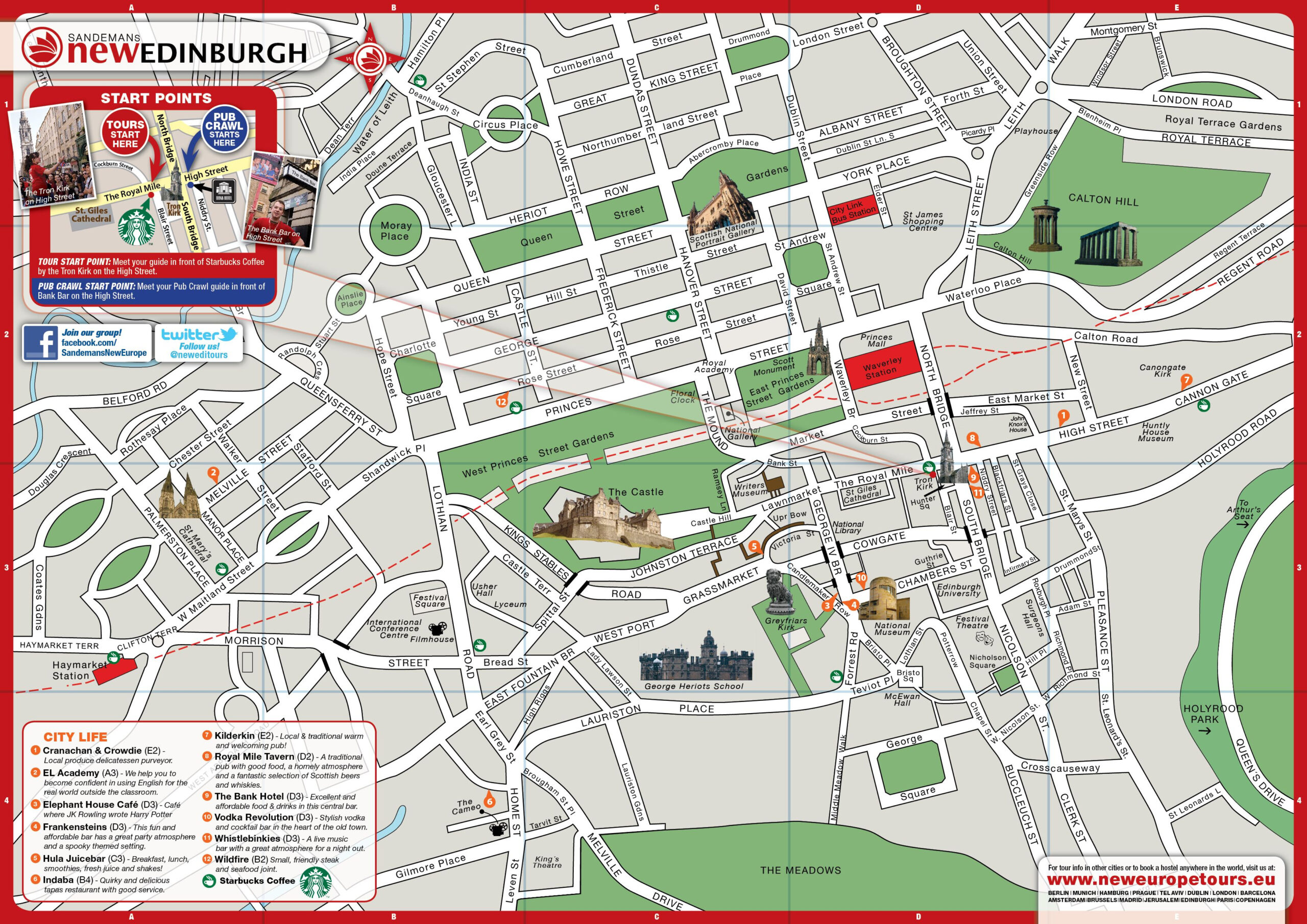 Edinburgh City Map Edinburgh Pinterest Edinburgh Scotland And 