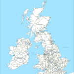 Editable Map Of Britain And Ireland With Cities And Roads Maproom
