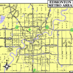 Edmonton City Map Map Of Canada City Geography