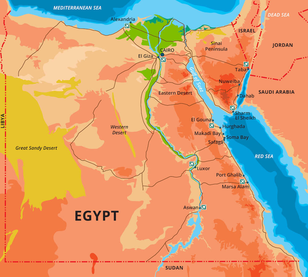 Egypt Facts For Kids Egypt For Kids Geography Africa Landmarks