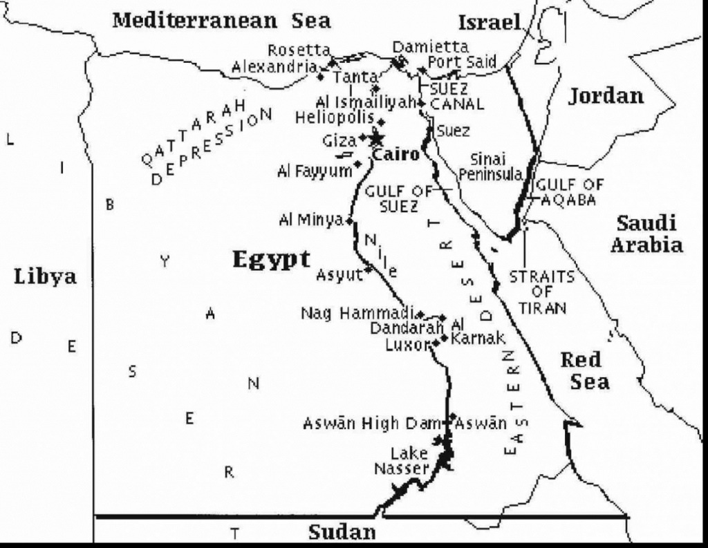 Egypt Maps Printable Maps Of Egypt For Download Within Printable Map 