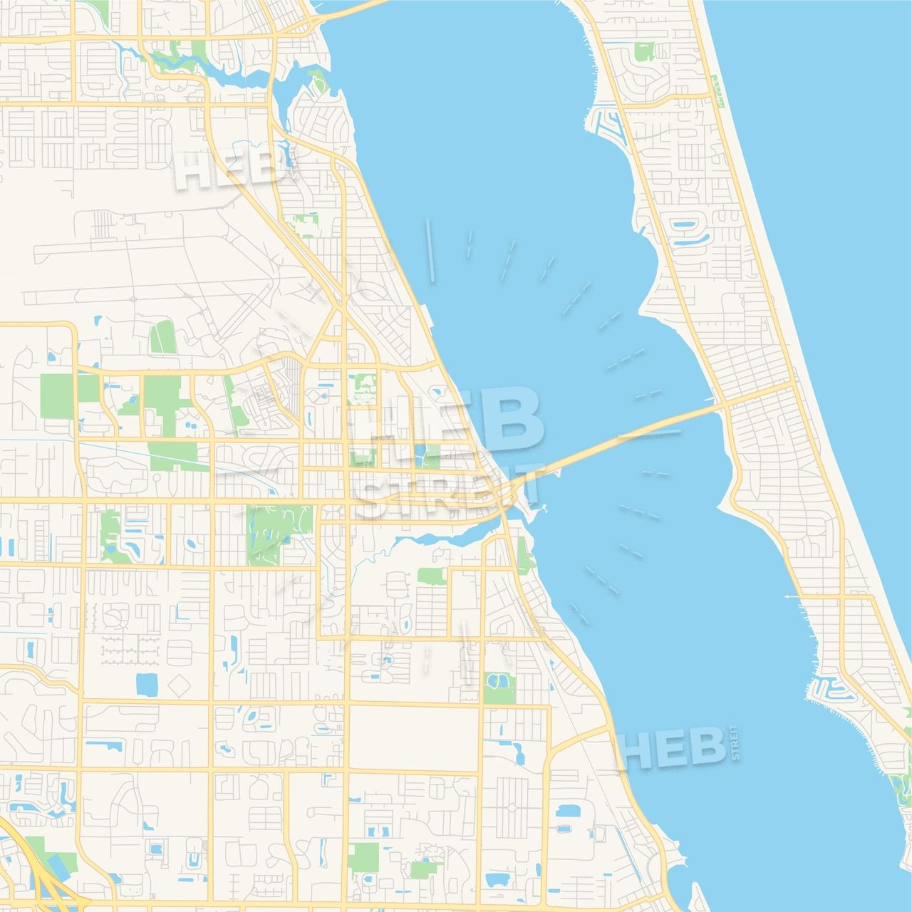 Printable Map Of Melbourne Fl | Adams Printable Map