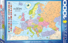 eurographics map of europe 1000 piece puzzle box size 10 quot x 14 quot x 2 EuroGraphics Map Of Europe 1000 Piece Puzzle Box Size 10 quot X 14 quot X 2