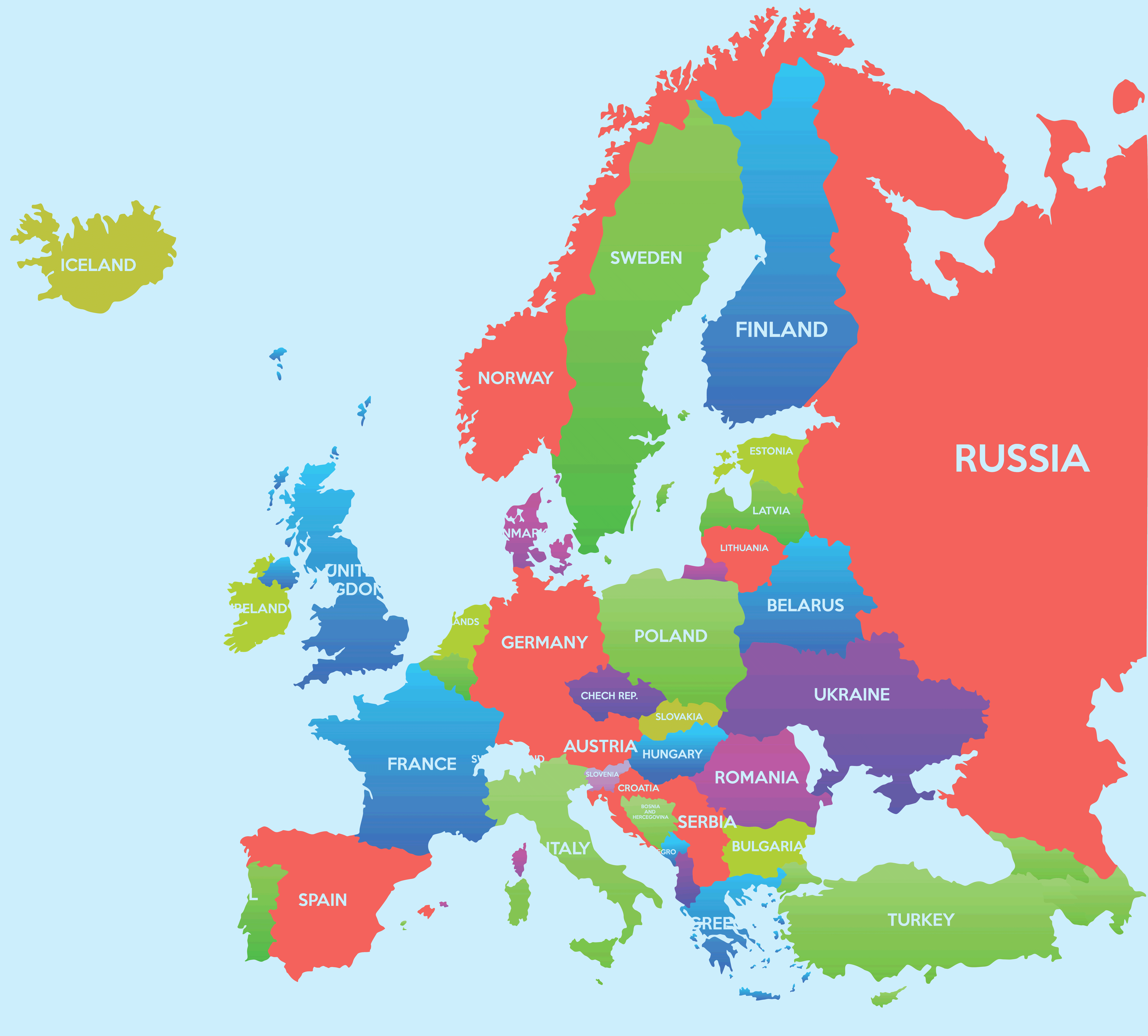 Europe Map Guide Of The World