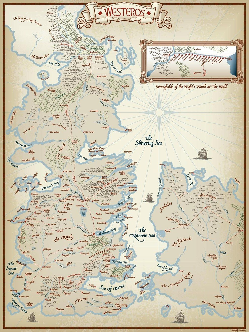 Firstly This Very Clean And Simple Map Game Of Thrones Map Got 