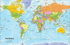 Followned High Quality World Map A3