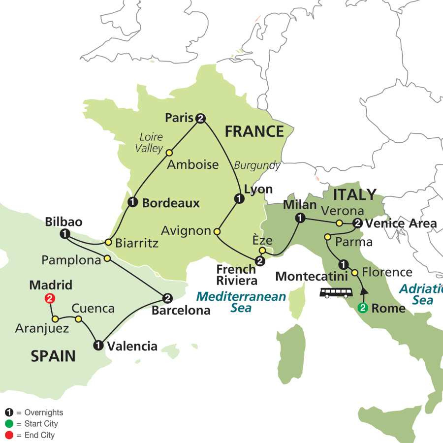 FRANCE ITALY MAP Recana Masana