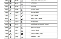 free 6 wingdings chart templates in pdf FREE 6 Wingdings Chart Templates In PDF