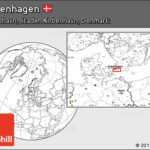 Free Blank Location Map Of Copenhagen