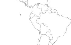 free blank map of north and south america latin america printable 1 Free Blank Map Of North And South America Latin America Printable