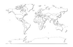 Free Large Printable World Map PDF With Countries World Map With