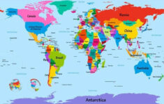 Free Printable Detailed Interactive World Map PDF World Map With
