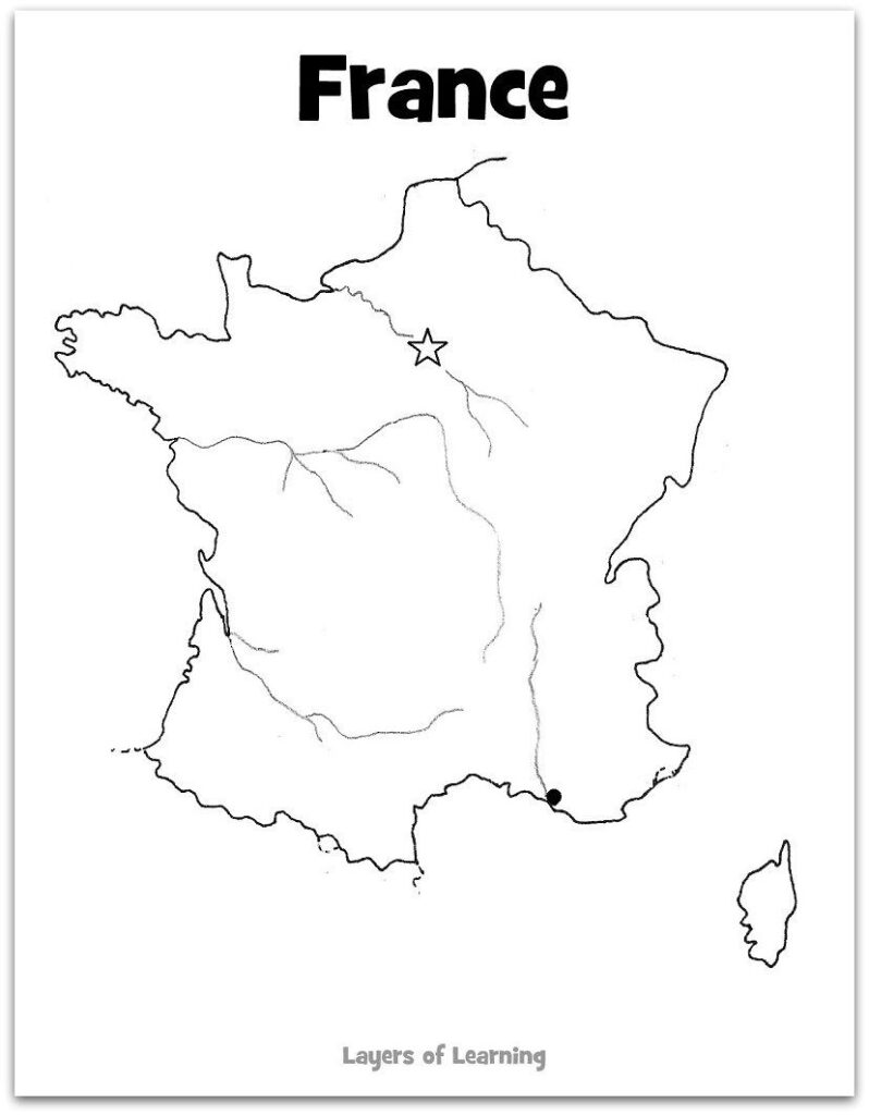 Free Printables Layers Of Learning - Free Printables Layers Of Learning France For Kids Geography For 798x1024 