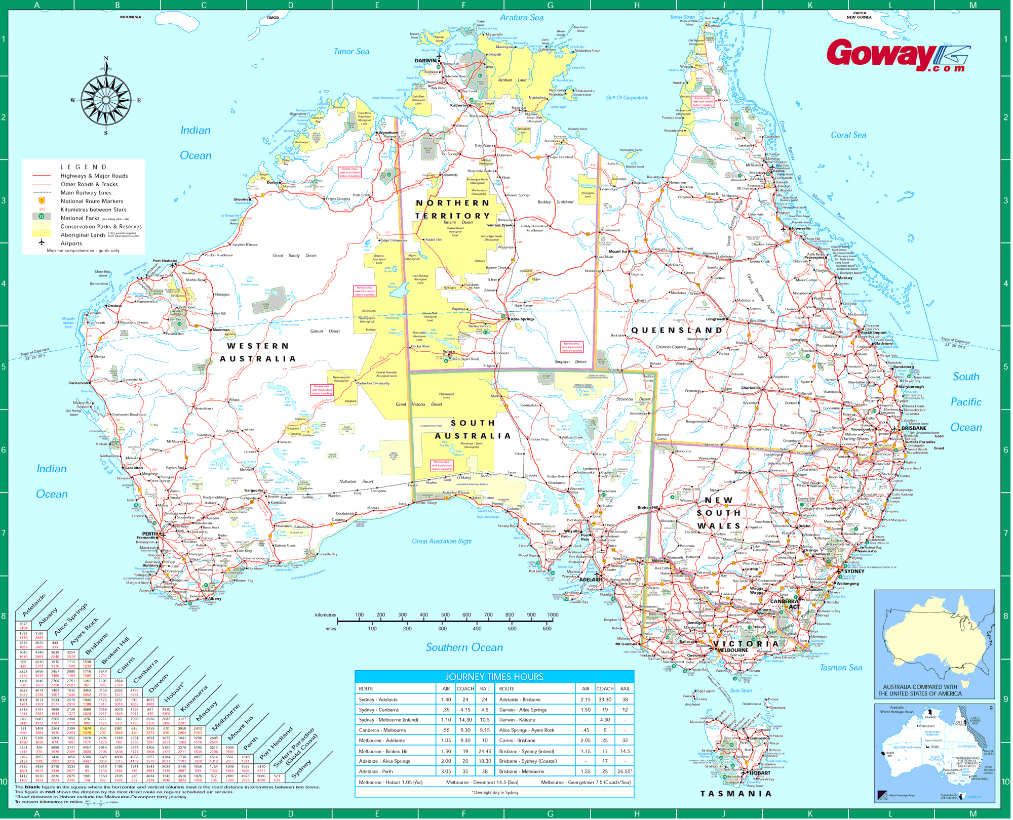 Free Road Maps Of Australia CVLN RP