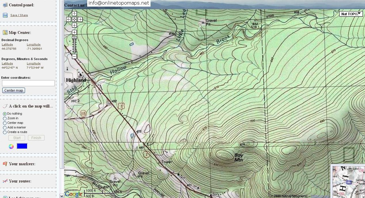 Free Topographic Maps And How To Read A Topographic Map