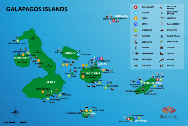 Map Of Galapagos Islands