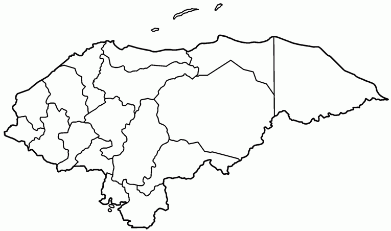 Geography Maps Honduras Coloring Pages 24