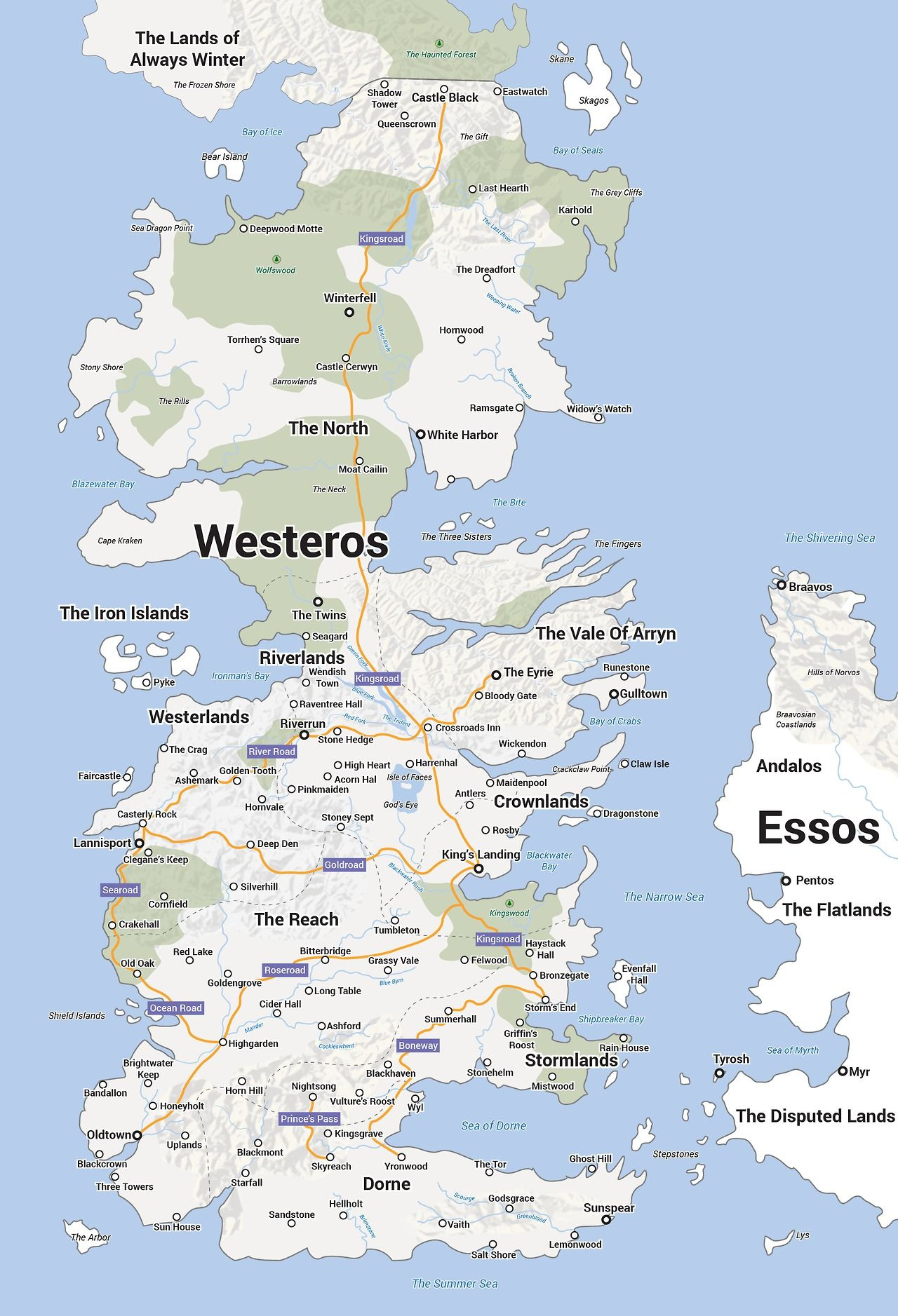 Good Map Of Westeros And Essos Juego De Tronos Juego De Tronos Casas 