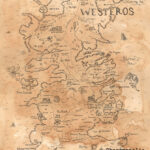 Hand Drawn Game Of Thrones Map Of Westeros Print Etsy