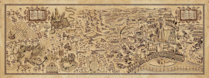 Harry Potter Marauders Map Free Printable