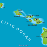 Hawaii Map Blank Political Hawaii Map With Cities Map Of Hawaii