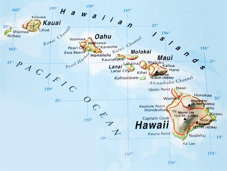 Hawaiian Islands Maps Pictures Map Of Hawaii Cities And Islands