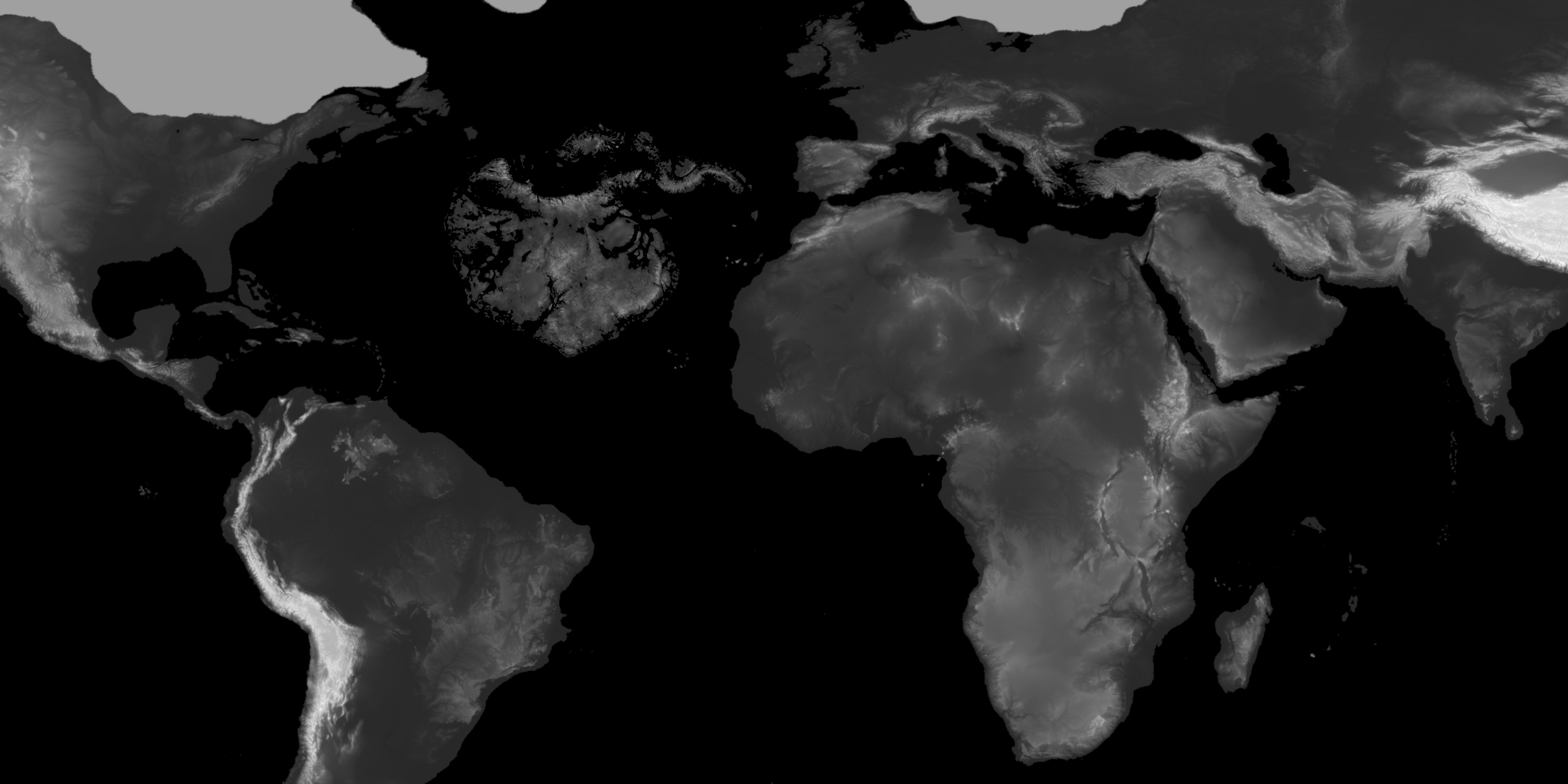 Heightmap Of Earth During The Atlantean Golden Age Imaginarymaps