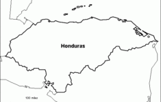 Honduras Map Coloring Page