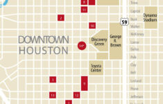 Houston Map Downtown Oppidan Library