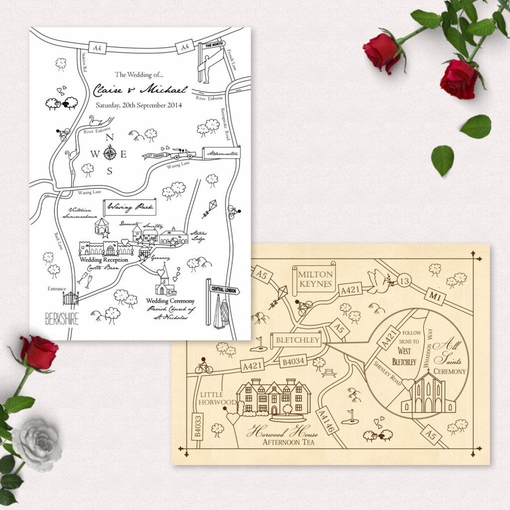 How To Create A Printable Map For A Wedding Invitation Printable Maps